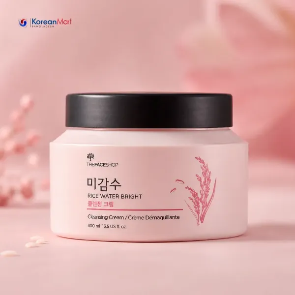 The face shop rice water bright cleansing cream - 400ml